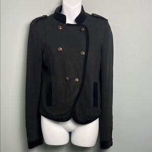 American Eagle Outfitters Women's Black Military Style Blazer Jacket